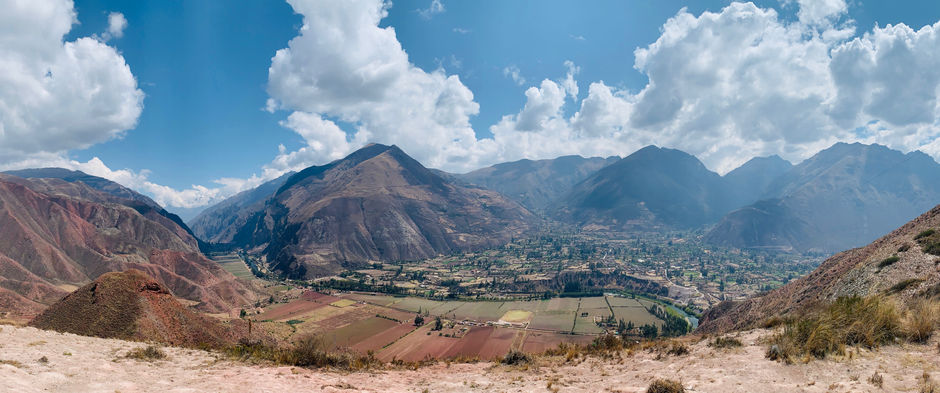 The Andes, view over part of the Sacred Valley