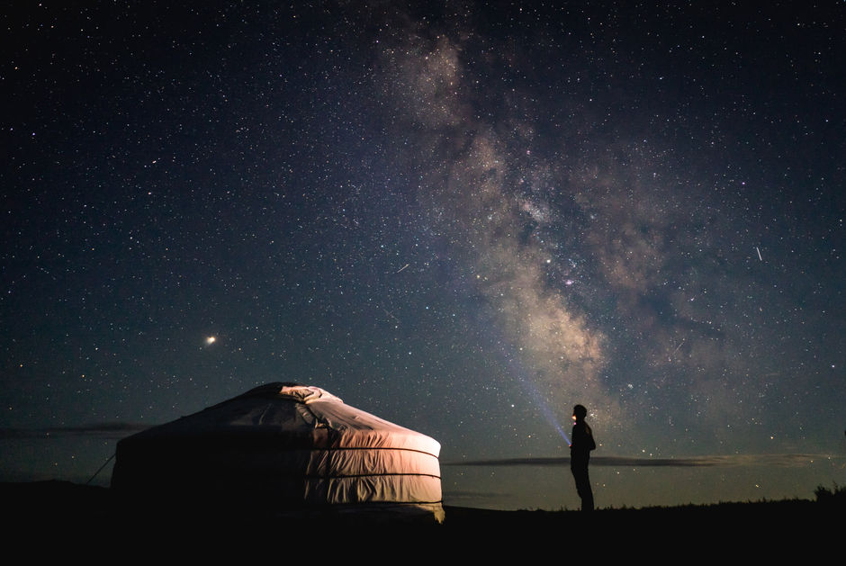 Starry night in Mongolia