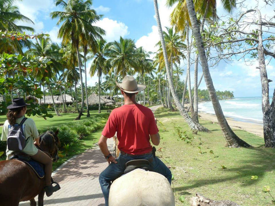 Horse riders in Dominican Republic